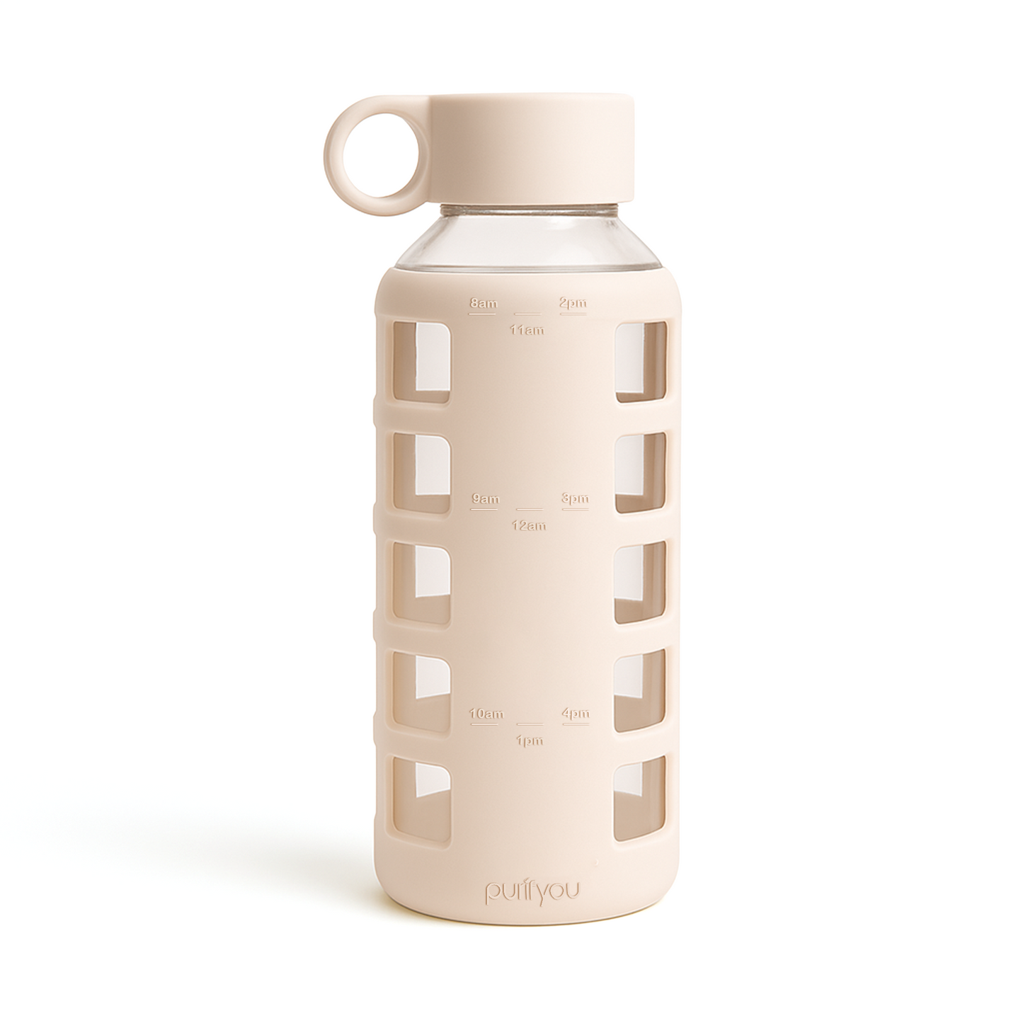 purifyou® Glass Water Bottle