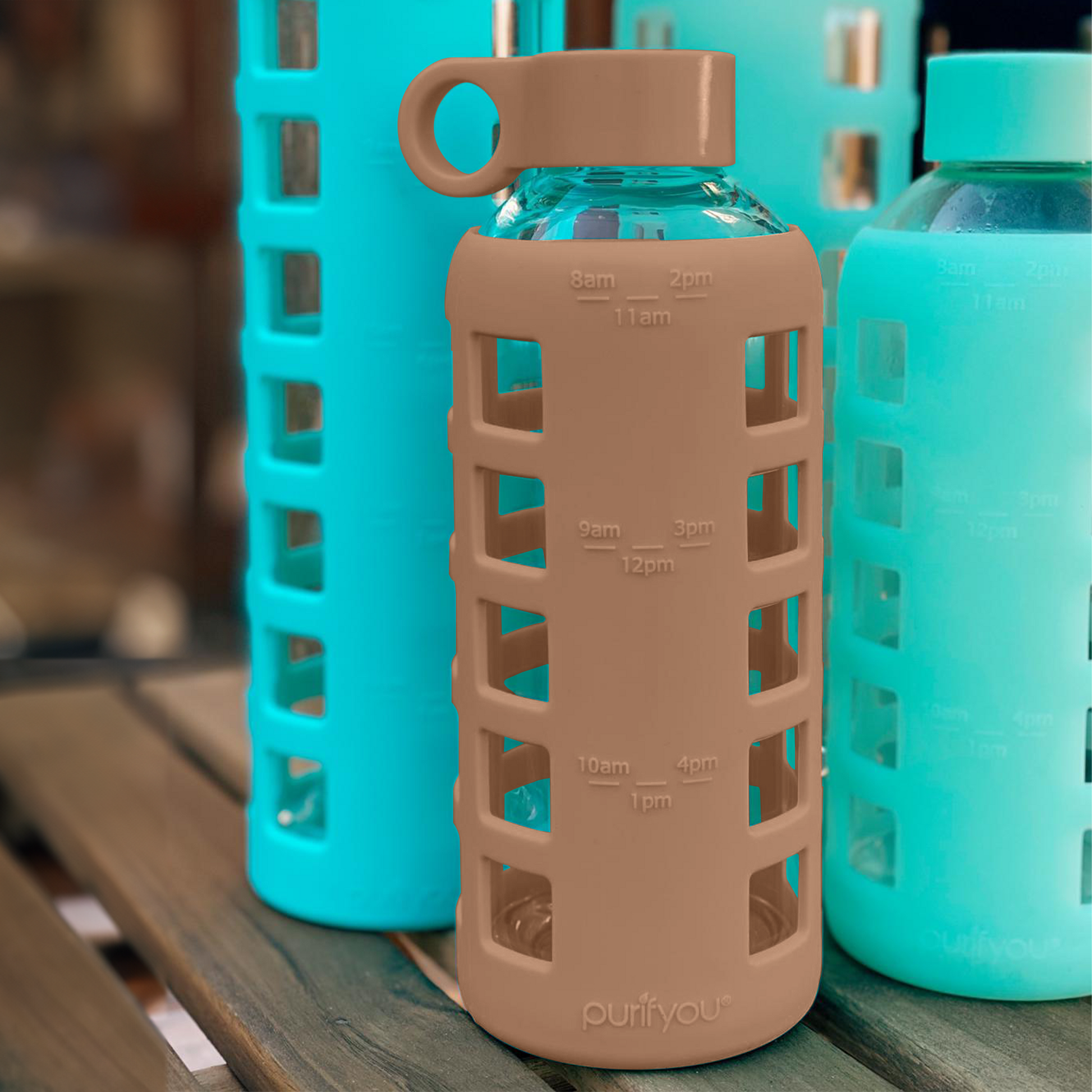 Soma Glass Water Bottle V2, Mint, 25 Oz