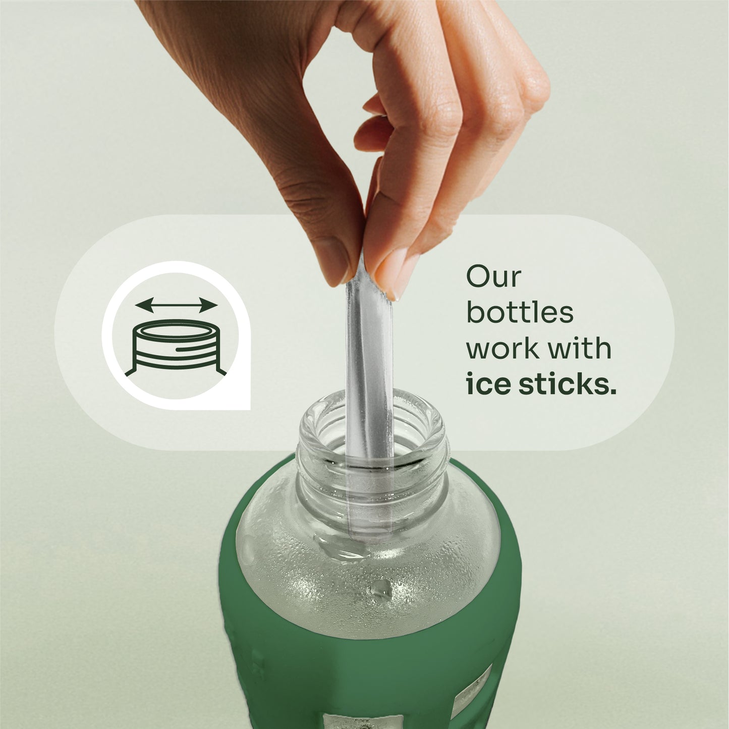 purifyou® Glass Water Bottle