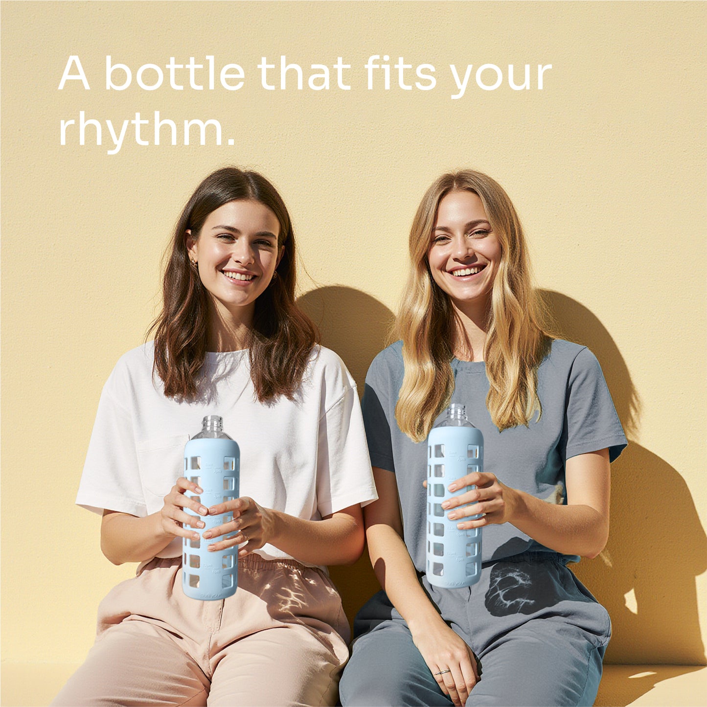 purifyou® Glass Water Bottle